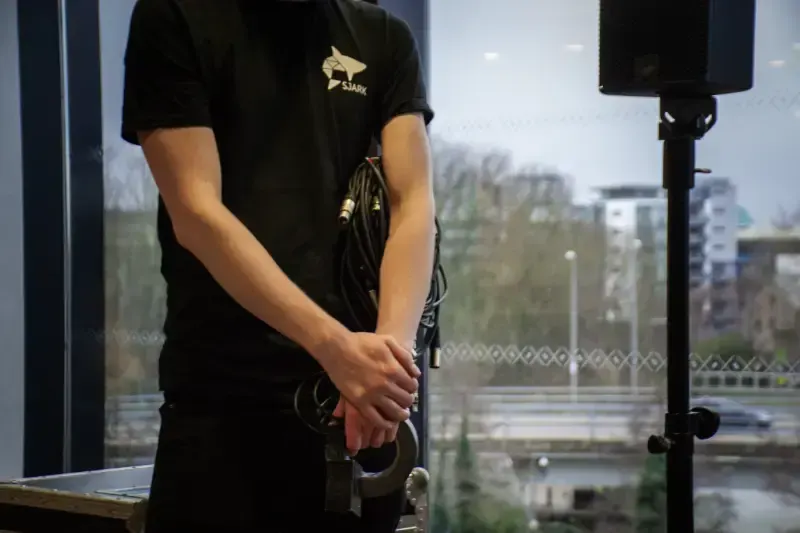 SJARK team member on site