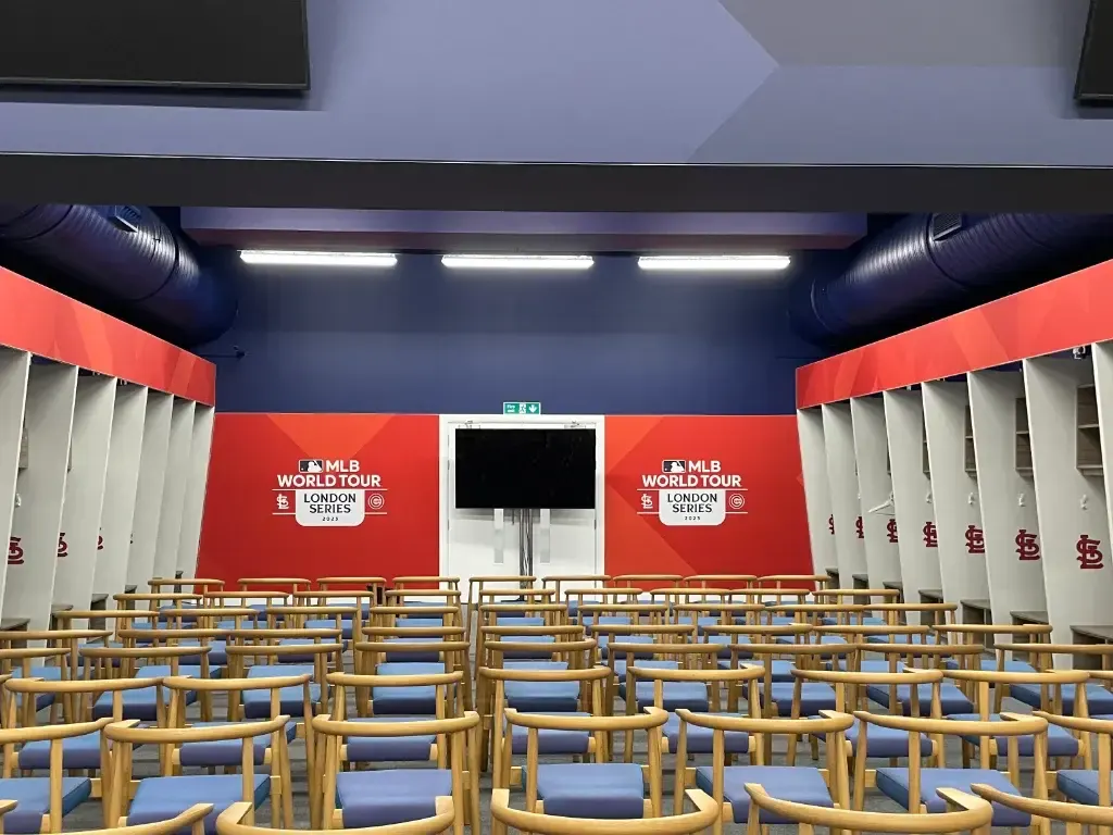 Conference set up at London Stadium for Caffè Nero